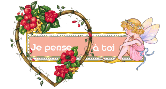 Gif animé je pense à toi elfe